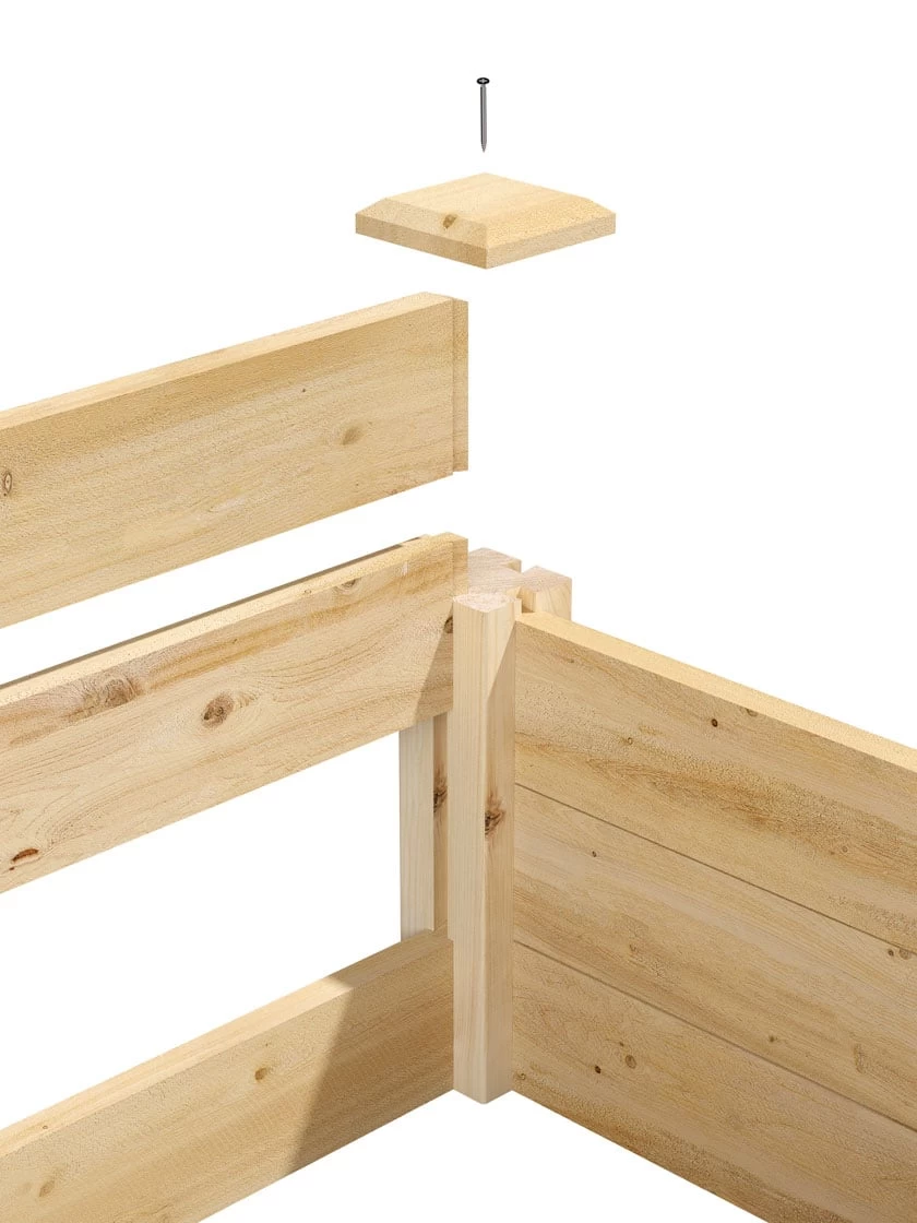 2-Tier Pine Raised Garden Bed, 4'x12' - Image 4