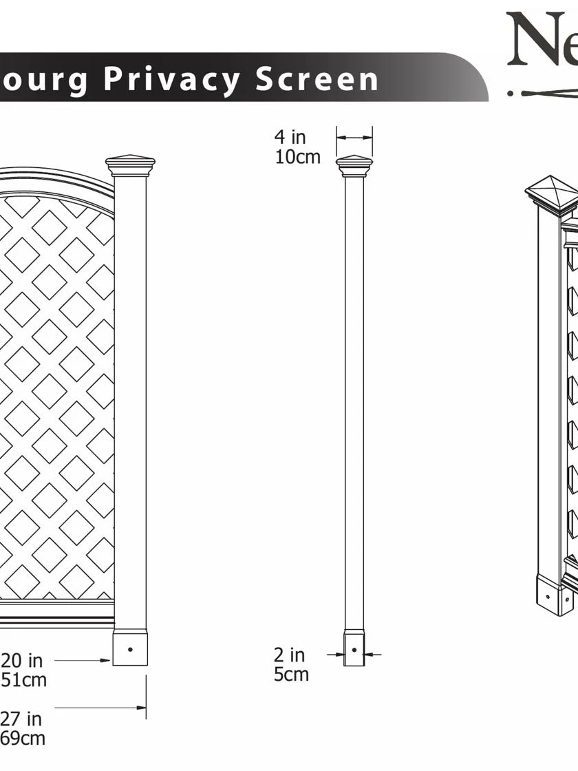Luxembourg Vinyl Privacy Screen - Image 3