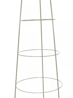 Heavy-Duty Galvanized Inverted Plant Supports 42", Set Of 5