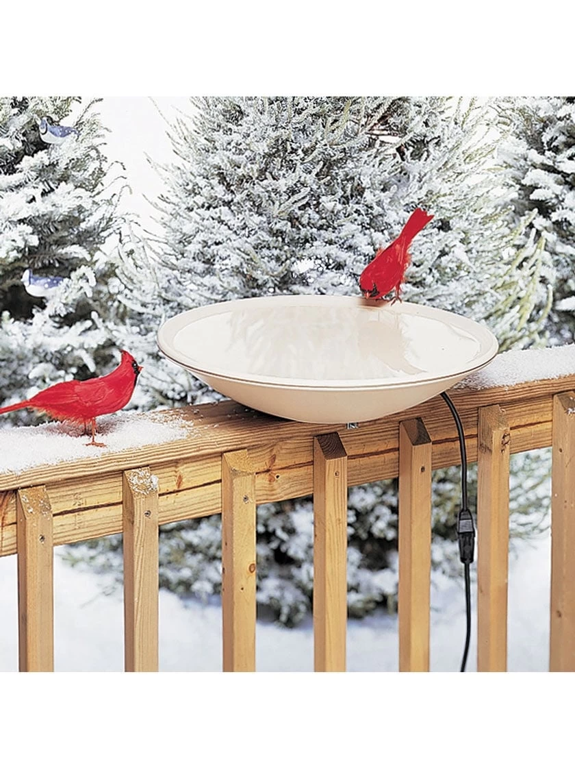 Birds Choice ® Heated Birdbath With Deck Mount