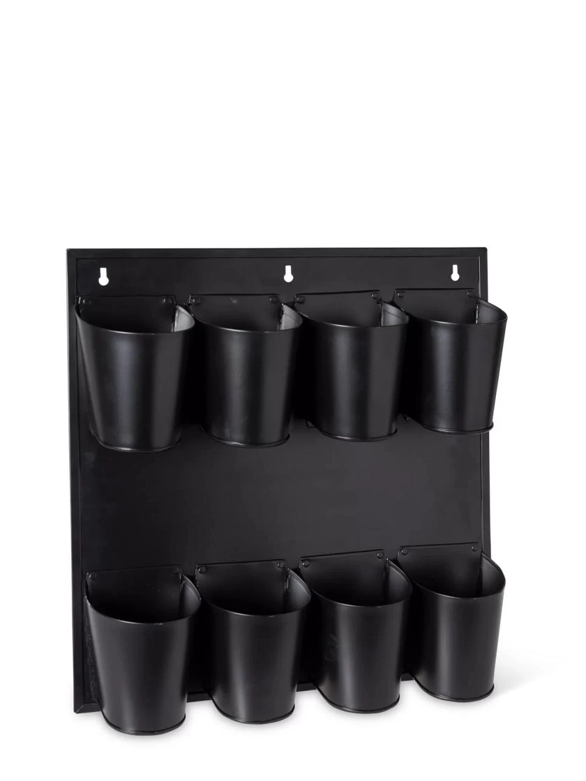 8 Pot Metal Wall Planter - Image 2