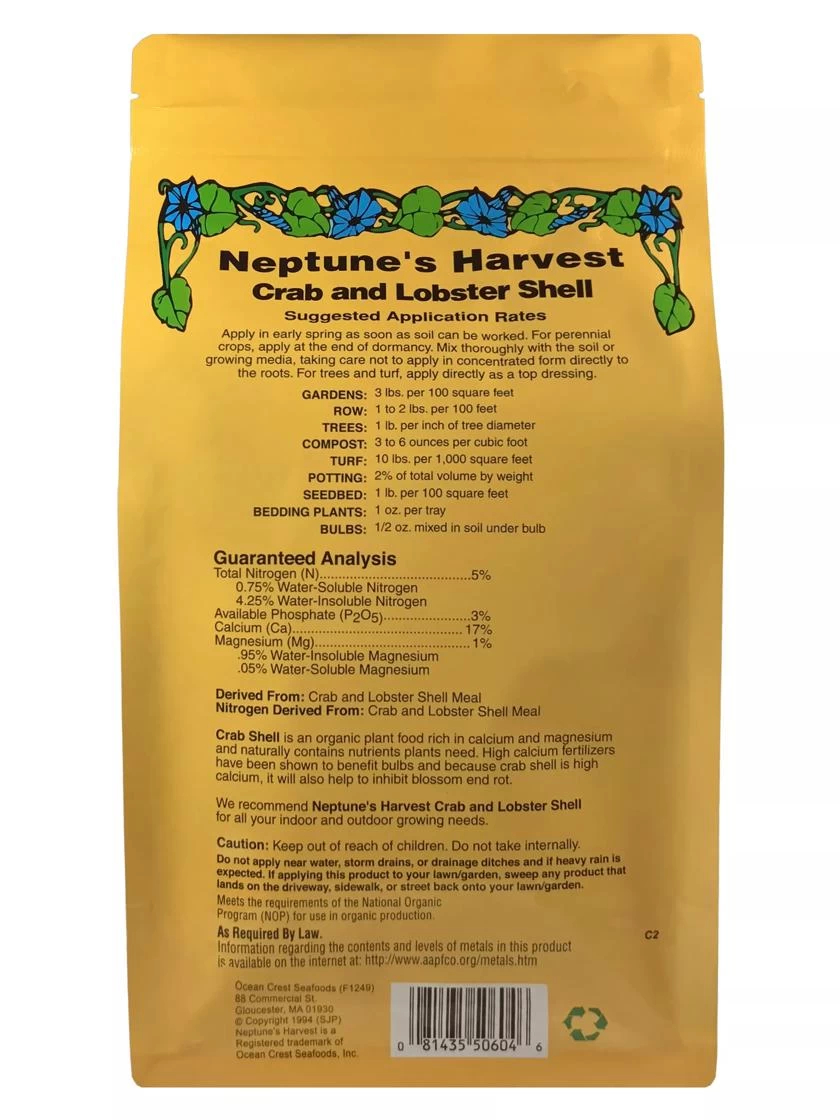 Neptune's Harvest Crab & Lobster Shell Plant Food, 4 Pound - Image 2