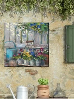 Pansy Basket Outdoor Wall Art