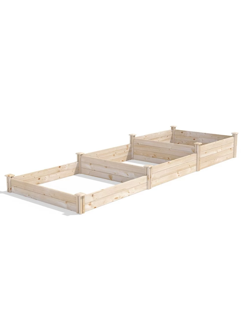 3-Tier Pine Raised Garden Bed, 4'x12' - Image 2