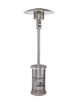 Sun Joe® 48000-BTU Max Stainless Propane OD Patio Heater W/Wheels And Built In Bar Table