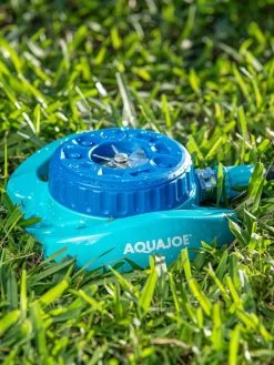 Aqua Joe® AJ-TSSBM Indestructible 9-Pattern Metal Turret Sprinkler