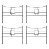 Achla Designs Square-on-Squares Fence Sections, Set Of 4