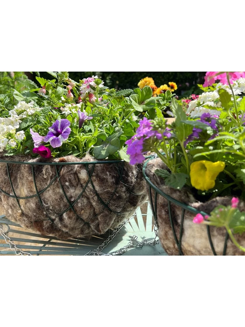 Hortiwool ® Hanging Basket Liner, Set Of 2 - Image 2