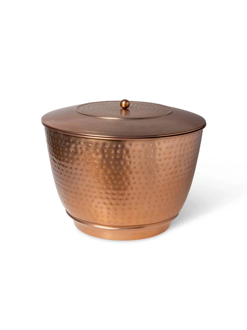 Hammered Copper Hose Pot With Lid - Image 10